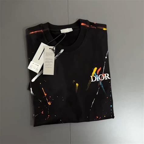 dior paint splatter hoodie black|DIOR MEN 2021 Paint Splatter T.